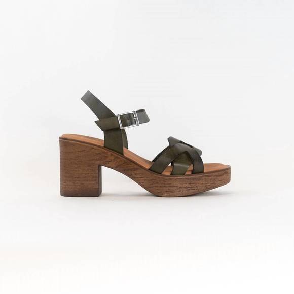 NEW ERIC MICHAEL women's uma sandal in green - Picture 3 of 6